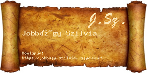 Jobbágy Szilvia névjegykártya