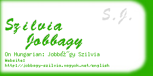 szilvia jobbagy business card